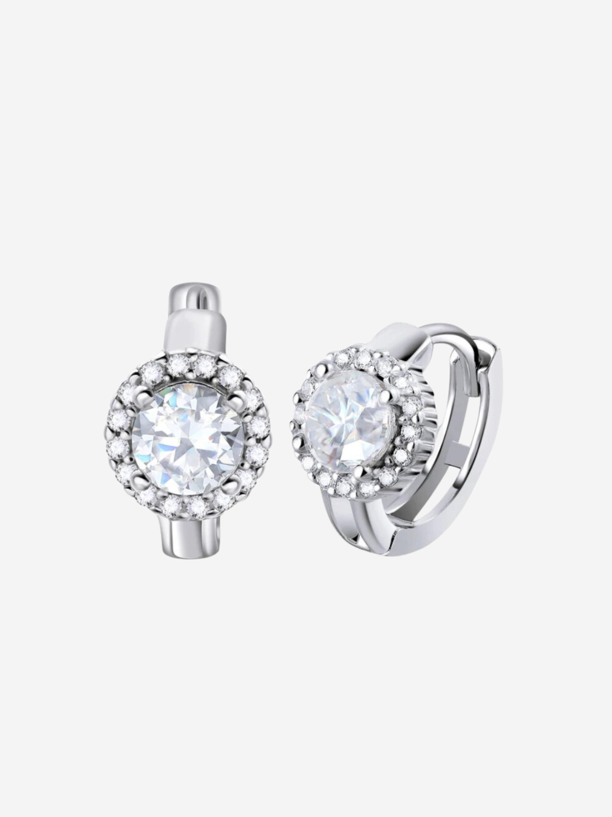 diamanten oorbellen