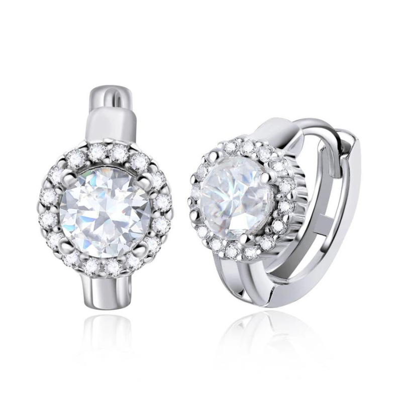 diamanten oorbellen