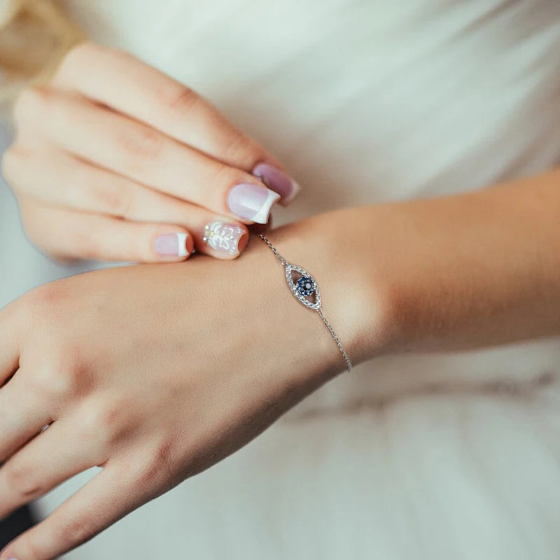 Evil Eye moissanite armband